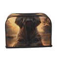 thumbnail image 2 of Sikiie Lake Meditating Elephant Toaster Covers 2 Slice Dustproof Toaster Cover Bread Machine Cover, Dustproof Cover - 11.4" x 7.5" x 7.9", 2 of 7