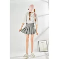 thumbnail image 4 of Mini Short Falda Plisada Cremallera Lateral Elegante Mujer, 4 of 8