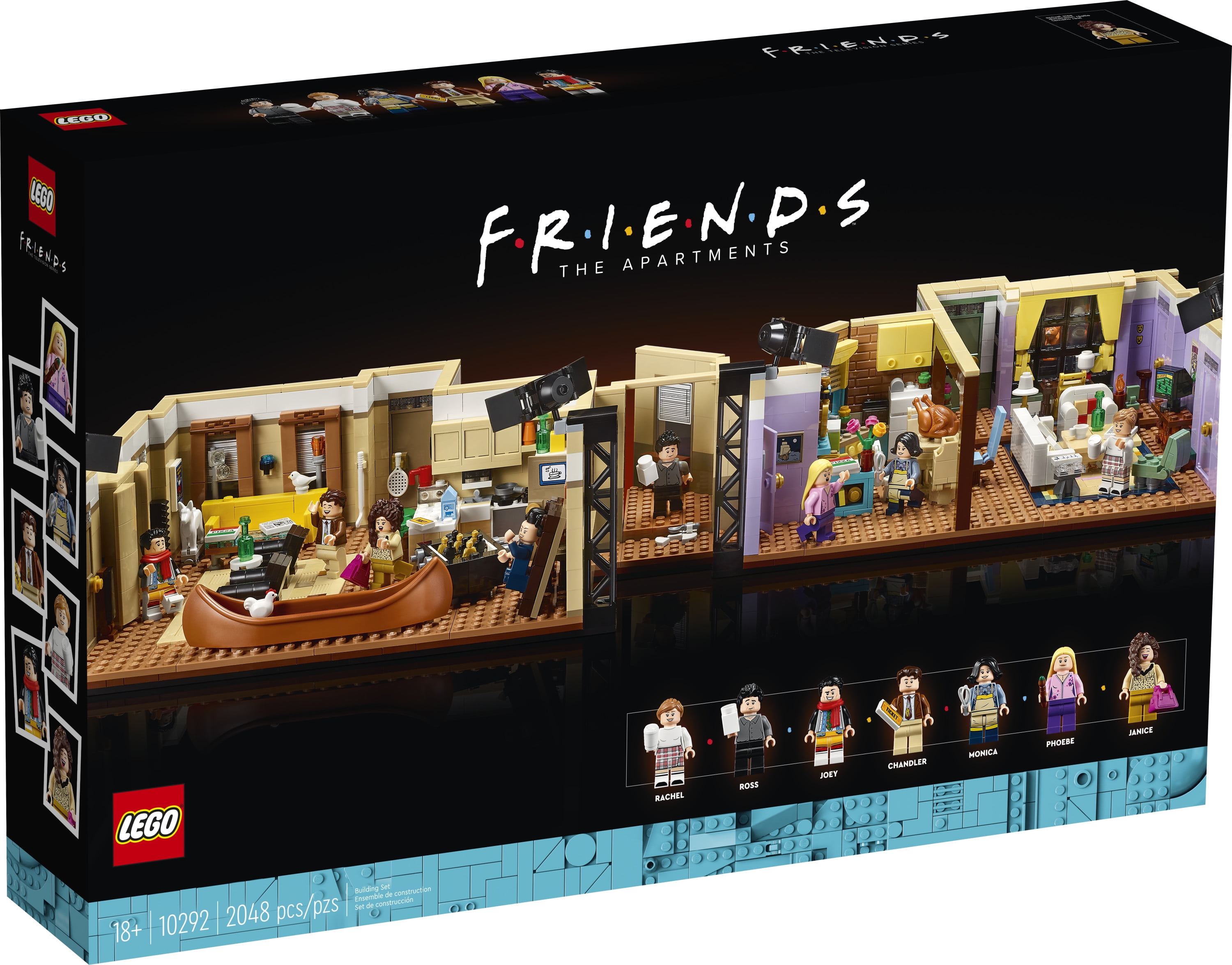 LEGO Icons Friends Apartments 10292, Friends TV Show Gift from Iconic Series, Detailed Model of Set, Collectors Building Set with 7 Minifigures of Your Favorite Characters Walmart.com