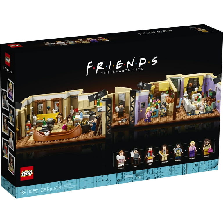 LEGO Icons Friends Apartments 10292, Friends TV Show Gift from Iconic Series, Detailed Model of Set, Collectors Building Set with 7 Minifigures of Your Favorite Characters Walmart.com