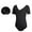 Black, variant on Kids Youth Gymnastics Leotards for Girls, Toddler Ballet Dance Outfit Girls Short Sleeve Biketards 5-16Y