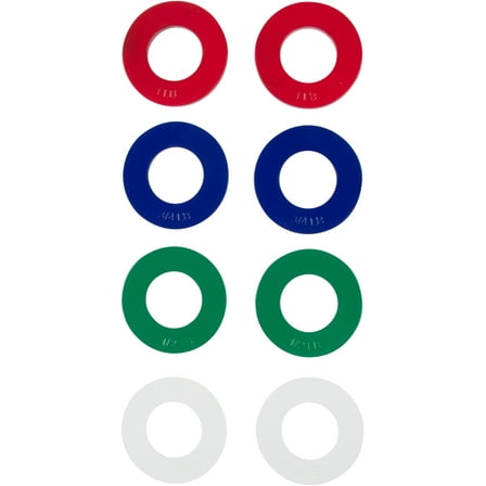 Fractional Weight Plates - 2 each of 1/4, 1/2, 3/4, 1 lb. Total Set of 8 by Trademark Innovations