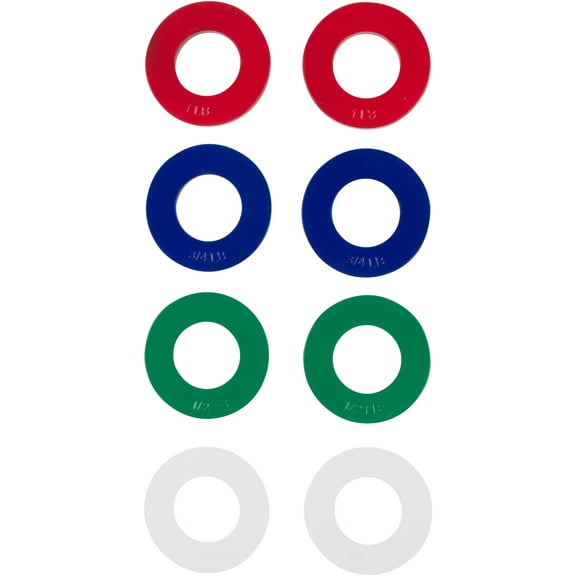 Fractional Weight Plates - 2 each of 1/4, 1/2, 3/4, 1 lb. Total Set of 8 by Trademark Innovations