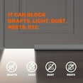 thumbnail image 2 of Holikme Door Draft Stopper Sweep Weather Stripping Noise Blocker Window Breeze Adjustable Closers, Grey, 2 of 4