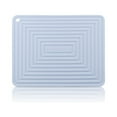 thumbnail image 2 of Bewildely Tapete de con aislamiento térmico, olla de cocina con ondas de silicona, soporte para mantel, cojín plegable para encimera, Mostrada Azul claro, 2 of 6