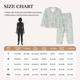 thumbnail image 4 of Vsdgher Retro Snake Pajamas Set Long Sleeve Sleepwear Womens Button Down Nightwear Pj Sets-Large, 4 of 7
