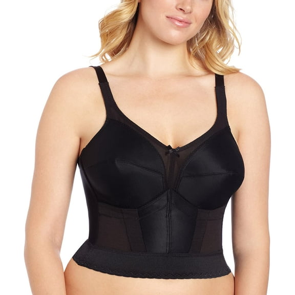 Women's Carnival 720 Full Figure Camisole Longline Bra (Black 42DDD)