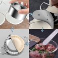 thumbnail image 2 of Dumpling Machine, Dumpling Machine Stainless Steel Dumpling Mould Dumpling Mould Set Wonton Pie Pastry Pie DIY Handmade 4 Piece Kitchenware Set for Chinese Wonton Maker Kitchen Accessories (Large), 2 of 5