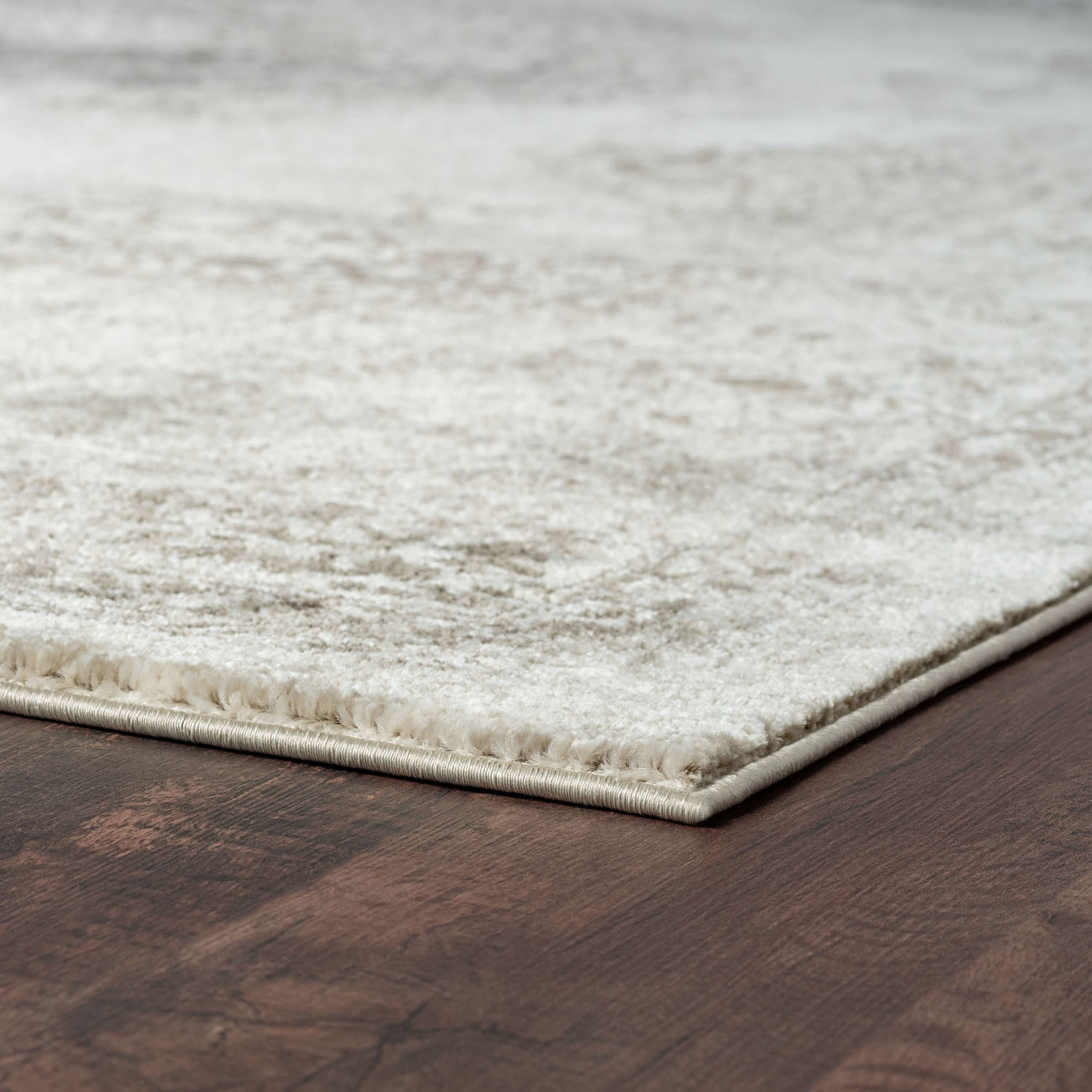 Bliss Rugs Oriental Area Rug, Medallion Indoor Rugs for Living Room, Dining Room, Bedroom | Ivory/Taupe, 5' x 8' (5'3''x7'3'')