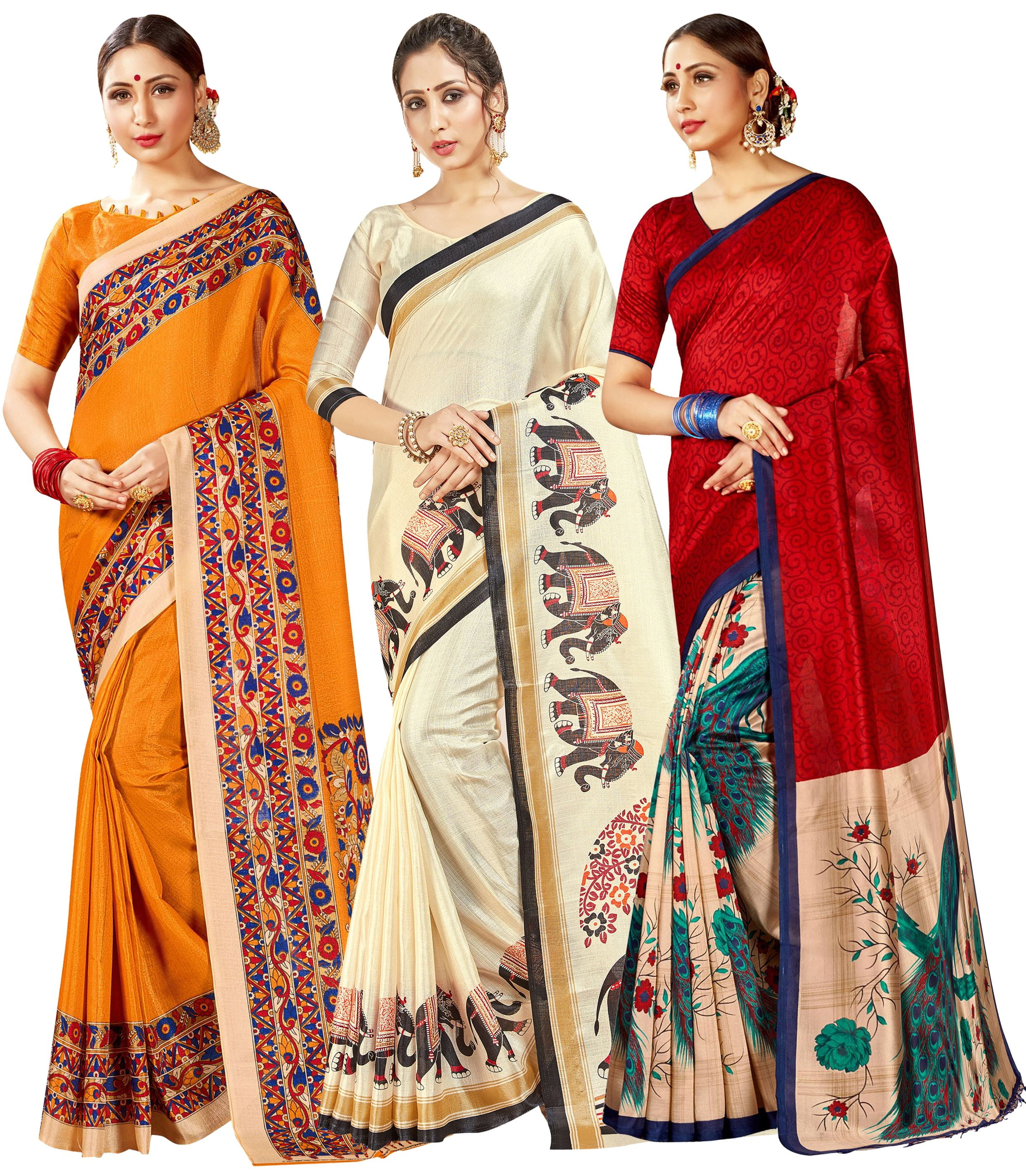 Peachmode top sarees combo