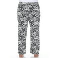 thumbnail image 2 of White Mark Women's Plus Size Floral Paisley Palazzo Pants, 2 of 6