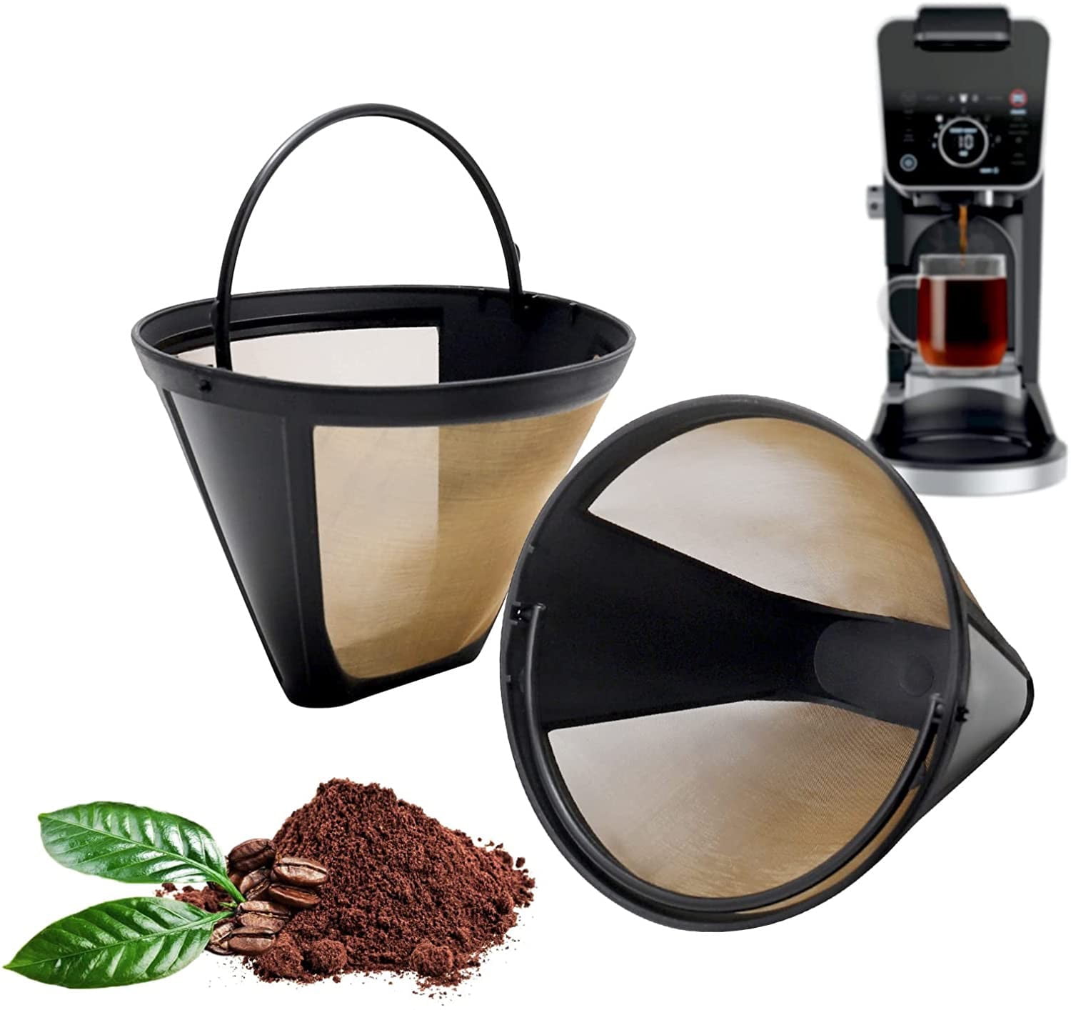 Coffee Maker Reusable Coffee Filters, 2Pack ,for Ninja CFP301 DualBrew