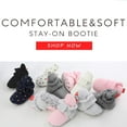 thumbnail image 7 of Unisex Newborn Baby Cotton Booties Non-Slip Sole for Toddler Boys Girls Infant Winter Warm Fleece Cozy Socks Shoes, 7 of 7