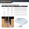 thumbnail image 2 of Manguera de Recogida de Polvo Powertec Transparente Flexible de PVC 4 Pulgadas x 20 Pies con Abrazad, 2 of 7