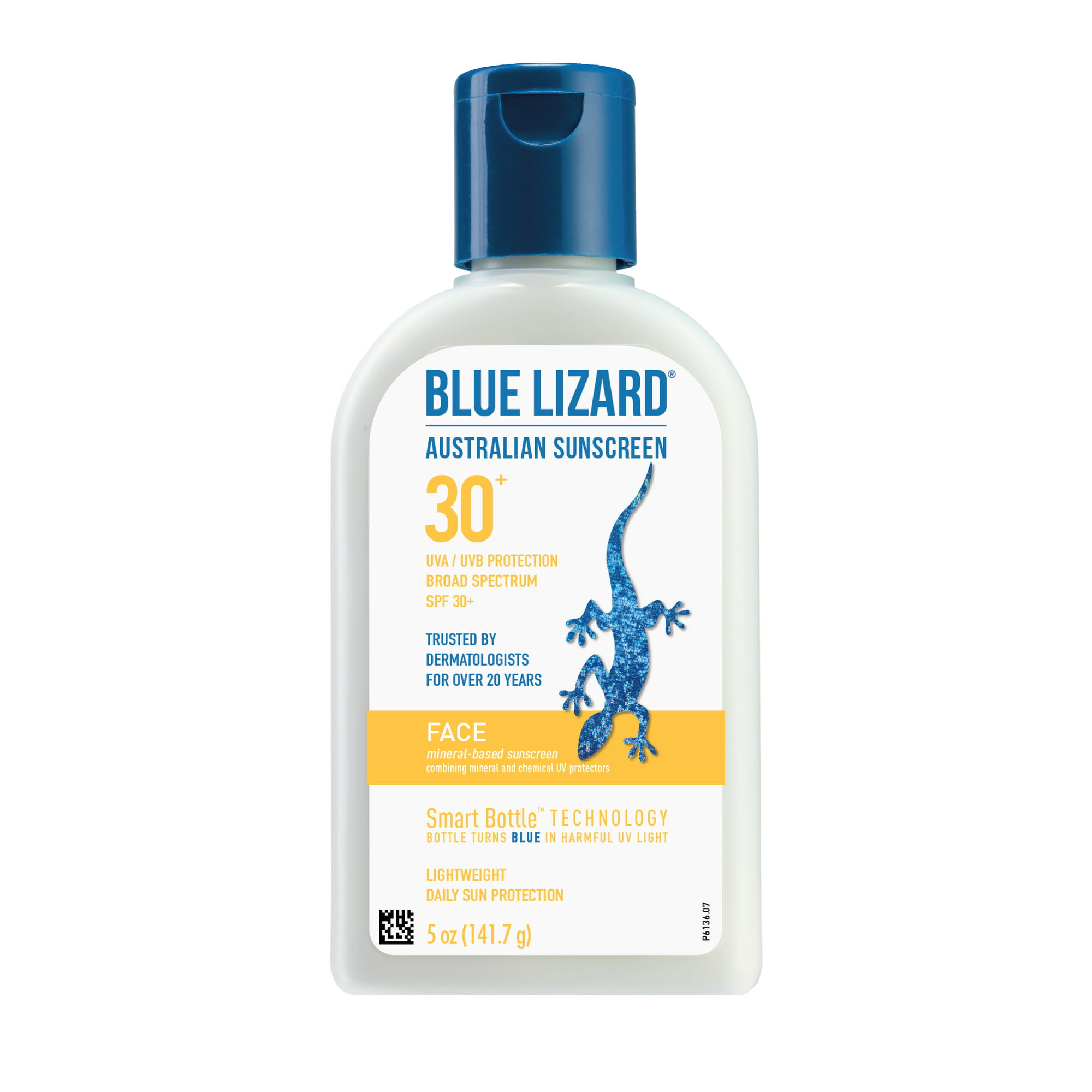 Blue Lizard Australian Mineral Sunscreen Lotion, Face, SPF 30+, 5 oz