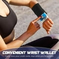 thumbnail image 5 of Lsupdaol 5 Pcs Wrist Wallet for Women Men, Zipper Wrist Pouch Purse for Running Wristband Sweatband Wallet for Running Walking Hiking Jogging Travel Events Keys Cash Napkin, 5 of 7