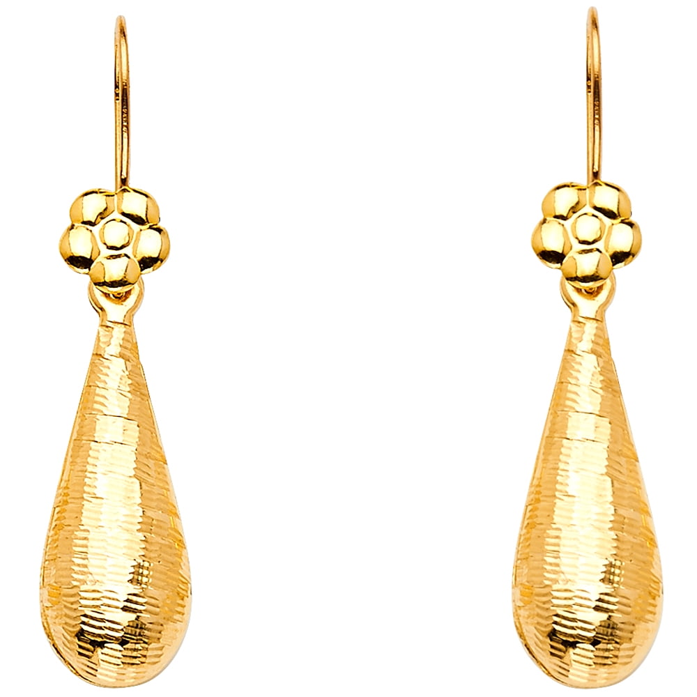 hammered gold teardrop outline drop earrings birthday gift ildiko jewelry