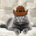 thumbnail image 3 of KAKOWELY 2 sombreros para perros y gatos, sombrero vaquero para mascotas, sombrero de paja, sombreros de fiesta, sombreros para cachorros, accesorios de fotos para cosplay de mascotas., 3 of 5