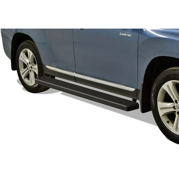 2008-2019 Toyota Highlander Gas & Hybrid (Cutting required) Black Finish iStep 6 Inch Door to Door sidestep