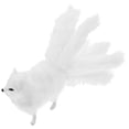thumbnail image 3 of KAKOWELY Simulación de peluche de zorro, modelo artesanal, decoración de escritorio, encantador juguete animal, 3 of 4