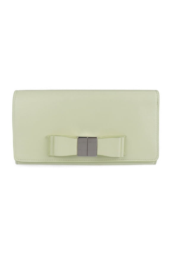 Pre-Owned BALENCIAGA Classic Continental Wallet Long 354958 Leather Light Yellow... (Good)