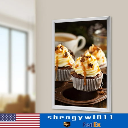 24"x36" LED Light Box Backlit Movie Poster Art Picture Frame Advertising Display