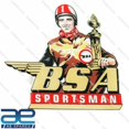 thumbnail image 2 of BSA SPORTSMAN Vinyl Decal Sticker 2 Unit 77x76mm, 2 of 3
