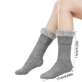 thumbnail image 3 of Slipper Socks, Winter Warm Fuzzy Sherpa Socks, Non Slip Socks with Grips for Women, 3 of 4
