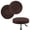 Brown, variant on Shukii Velvet Bar Stool Covers Round Bar Stool Seat Covers Elastic Bar Chair Covers for Bar Round ChairIvory,S (12"-14") 1 PC