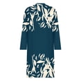thumbnail image 5 of Qiopertar Robe Grande Taille pour Femmes Col Rond Décontractée Robes d'Été avec Poches Manches Longues avec Poches en Solde à Moins de 5$ en Solde, 5 of 5