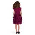 thumbnail image 4 of Kensie Girl 3 Tier All over Lace Dress Wine, Sizes 4-16, 4 of 5