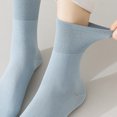 thumbnail image 5 of Women's summer thin midtube cotton socks boneless women's socks-White + sky Blue + Periwinkle blue + Moran, 5 of 5