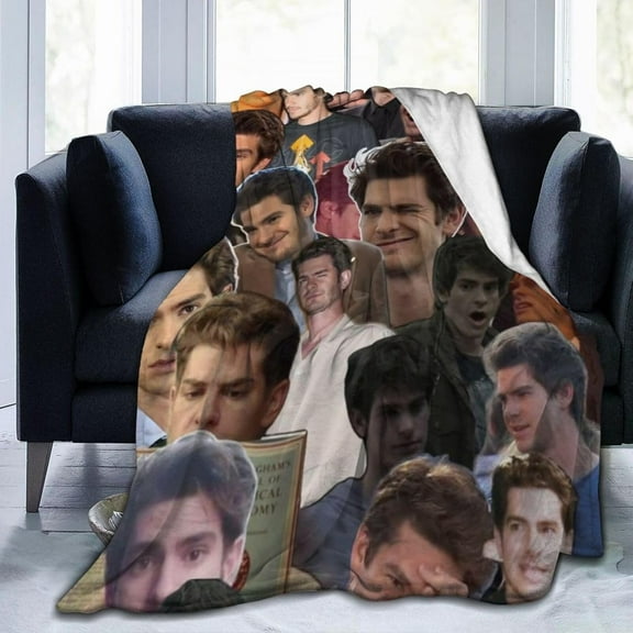 Andrew Garfield Blanket Bedding Fleece Blanket Soft Throw Blankets Lightweight Anti-Static Blanket - 3 Sizes
