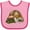 Pink and Fuchsia, variant on Inktastic Cute Pile of Turtles Boys or Girls Baby Bib