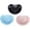 Black,Blue,Pink1, variant on CutiePlusU Adult Sized Pacifier Dummy for Adult Babies-Small Shield 3 Pack Butterfly Shape-Red,White,Ivory