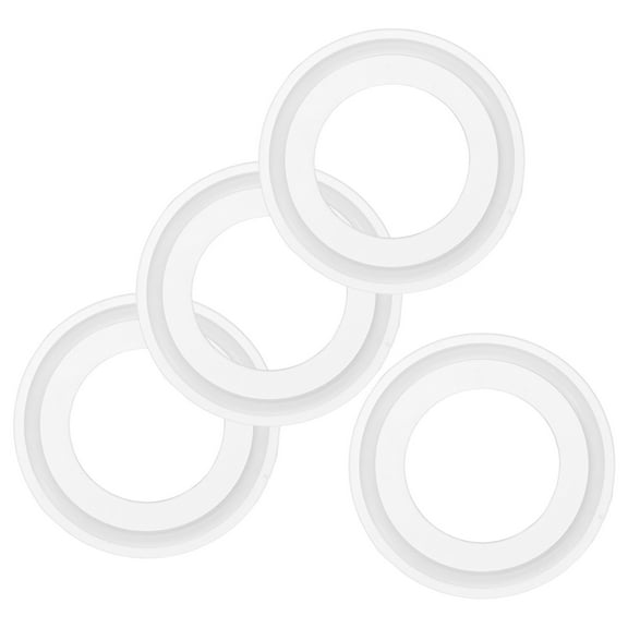 Uxcell 4-Pack Silicone O-Rings Gasket 1.2 in/29.3mm O-Rings Seal Gasket Fits for OD 2 in/50.5mm Sanitary Pipe Weld Ferrule White