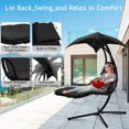 thumbnail image 2 of Dkeli Steel Adjustable and Foam Wrapped Armrests Swing Lounge Chair Black, 2 of 7