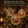 thumbnail image 7 of Glowing Christmas Diorama Ornament 3.14 Inch Clear Acrylic Scene, Warm LED Light Illuminates Intricate Miniature Scenes for Holiday Hanging Decor Home Displays Family Gifts and Keepsakes, 7 of 7