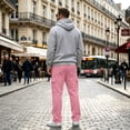 thumbnail image 6 of Evdexr Cargo Sweatpants Mens Baggy Drawstring Pants with Multiple Pockets Winter Fall Casual Work Joggers Wide Leg Straight Breathable Trousers L, 6 of 8