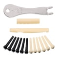thumbnail image 1 of instrumento musical Juego de 15 pines de puente para guitarra acústica extractor de clavos juego de tuercas para sillín de guitarra FLhrweasw Nuevo, 1 of 6