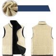 thumbnail image 6 of Men's Vest Plus Velvet Thickened Warm Stand Collar Large Size Polar Fleece Vest Men's Top, 6 of 10
