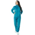 thumbnail image 2 of Athletic Works Women's Soft Velour Zip-Up Track Jacket and Pant Set, Size XS-XXL, 2 of 10