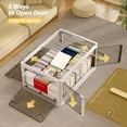 thumbnail image 5 of EnHomee 50QT Storage Bins with Wheels Clear Plastic Storage Bins with Lids 1Pack Stackable Storage Bins for Closet Organizers and Storage, 5 of 8