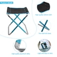 thumbnail image 2 of Saim Foldable Stools Chair, Fishing Stools Fold Camp Stools  Backpacking Travelling, Ultralight Backpacking Gear, 2 of 6