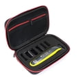 thumbnail image 3 of Caja de almacenamiento pa afeitadora con forro suave, estuche rígido caída, bolsa pa afeitadora Cremallera roja Colcomx Almacenamiento de máquinas de afeitar, 3 of 6