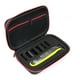 thumbnail image 3 of Caja de almacenamiento pa afeitadora con forro suave, estuche rígido caída, bolsa pa afeitadora Cremallera roja Colcomx Almacenamiento de máquinas de afeitar, 3 of 6