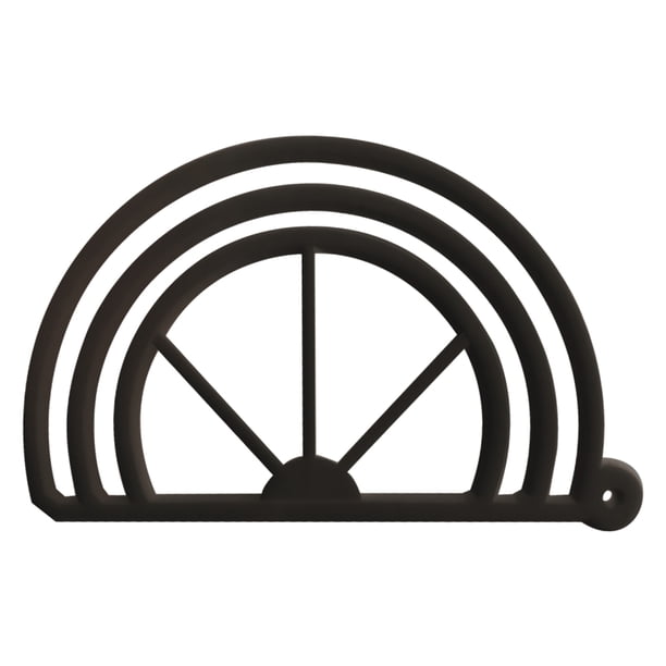 Inteprter Negro Personalizar estilo con sombrero Banda curva Alas curvadas Hecho simple Hecho con doblador de ala de sombrero ABS Almacenamiento y organización del hogar negro (actualizado)