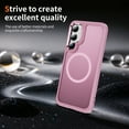thumbnail image 5 of Dteck for Samsung Galaxy S23 Case with Magnetic, Compatible with MagSafe, Military Drop Protection Slim Translucent Matte Shockproof with Anti-Fingerprint Phone Case,Pink, 5 of 8