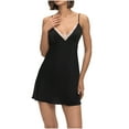 thumbnail image 2 of Sakmal Plus Size Womens Moomoo Nightgowns Pajama Dress Black Sleeveless Womens Nightgown L, 2 of 9