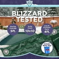 thumbnail image 4 of Buffalo Blizzard Supreme Green/Black Rectangle Winter Swimming Pool Cover and Water Bag Kit, 25' x 50', 4 of 7